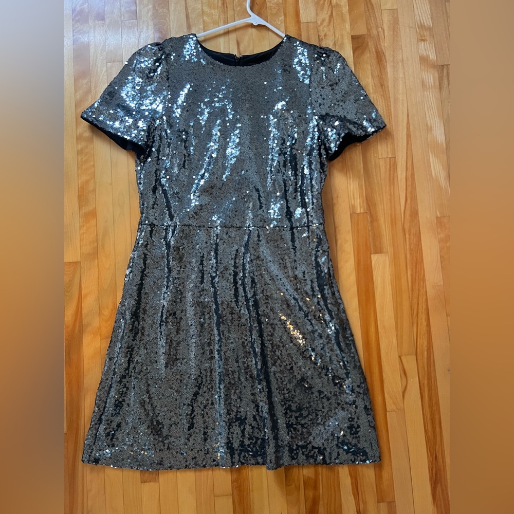 Ann Taylor Black Sequin Dress